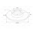 VALEO 197345 - Jeu de 2 disques de frein arrière