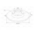 VALEO 197599 - Jeu de 2 disques de frein arrière