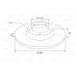 VALEO 197604 - Jeu de 2 disques de frein arrière