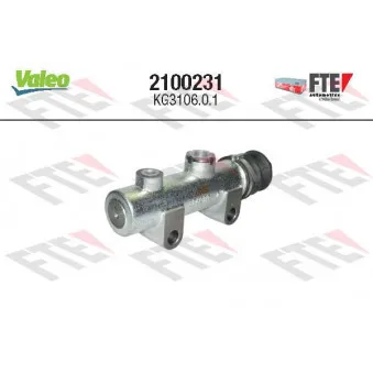 Cylindre émetteur, embrayage VALEO 2100231 pour IVECO EUROCARGO 150 E 27, 150 E 27 P, 150 E27FP, 150 E 27 R - 267cv