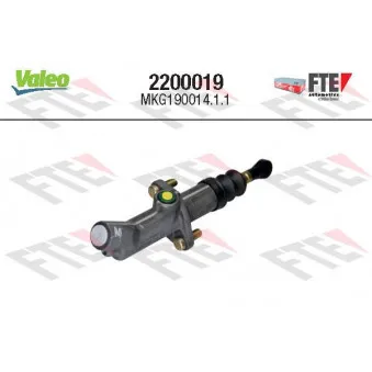 VALEO 2200019 - Cylindre émetteur, embrayage