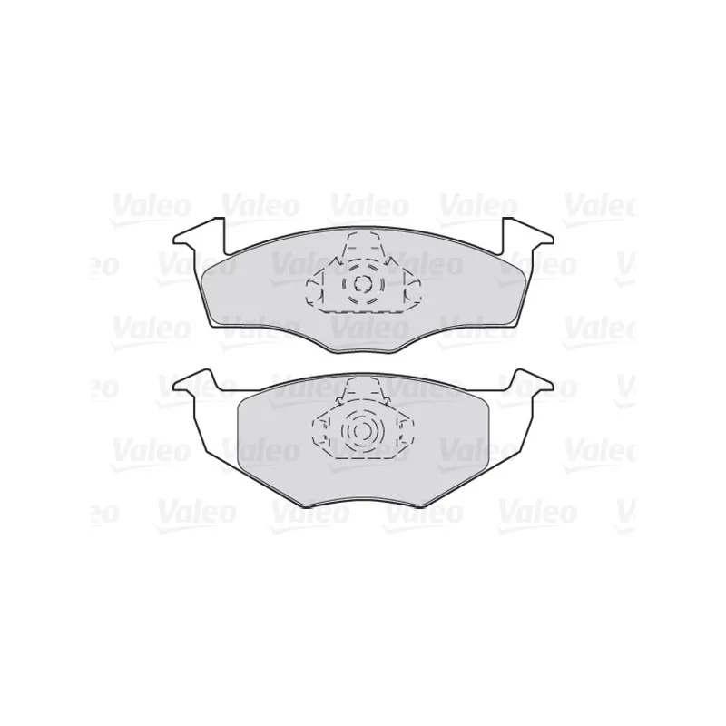 Jeu de 4 plaquettes de frein avant VALEO 301066 - Visuel 1