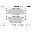 VALEO 301258 - Jeu de 4 plaquettes de frein avant