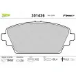 VALEO 301436 - Jeu de 4 plaquettes de frein avant