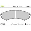 VALEO 301518 - Jeu de 4 plaquettes de frein avant