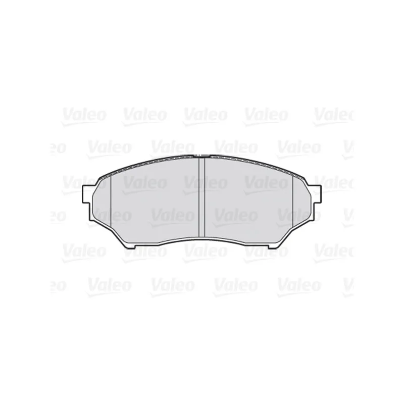 Jeu de 4 plaquettes de frein avant VALEO 301521 - Visuel 1