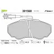 VALEO 301568 - Jeu de 4 plaquettes de frein avant