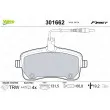 VALEO 301662 - Jeu de 4 plaquettes de frein avant