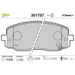 VALEO 301707 - Jeu de 4 plaquettes de frein avant