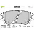 VALEO 301708 - Jeu de 4 plaquettes de frein avant