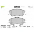 VALEO 301760 - Jeu de 4 plaquettes de frein avant