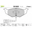 VALEO 301805 - Jeu de 4 plaquettes de frein avant