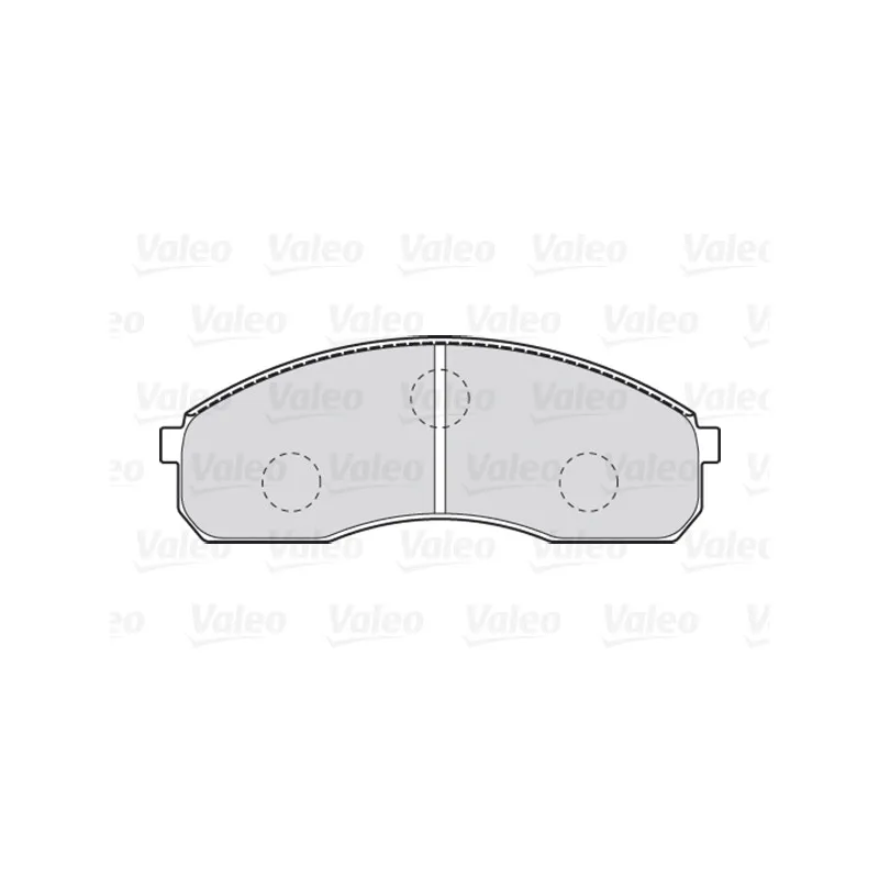 Jeu de 4 plaquettes de frein avant VALEO 301821 - Visuel 1