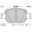 VALEO 301827 - Jeu de 4 plaquettes de frein avant