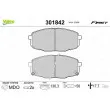 VALEO 301842 - Jeu de 4 plaquettes de frein avant