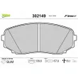 VALEO 302149 - Jeu de 4 plaquettes de frein avant