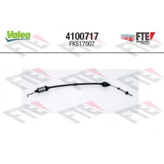 Tirette à câble, commande d'embrayage VALEO 4100717 pour OPEL VECTRA 2.5 V6 - 170cv