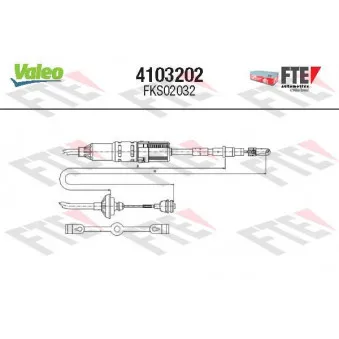 VALEO 4103202 - Tirette à câble, commande d'embrayage