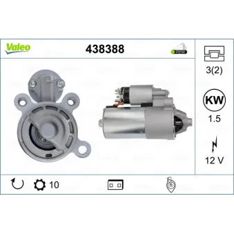 Démarreur VALEO OEM 98AB11000EC