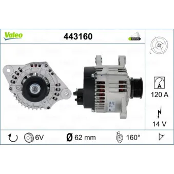 Alternateur VALEO OEM 46430528