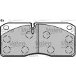 VALEO 541656 - Jeu de 4 plaquettes de frein avant
