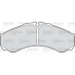 VALEO 541717 - Jeu de 4 plaquettes de frein avant