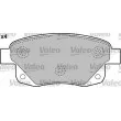 VALEO 541736 - Jeu de 4 plaquettes de frein arrière