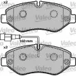 VALEO 541737 - Jeu de 4 plaquettes de frein avant