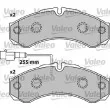 VALEO 541739 - Jeu de 4 plaquettes de frein arrière