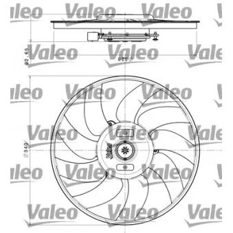 Ventilateur, refroidissement du moteur VALEO 696349 pour AUDI A4 3.0 TDI quattro - 240cv