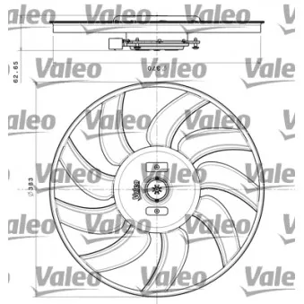 Ventilateur, refroidissement du moteur VALEO OEM V15-01-1919