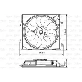 VALEO 696873 - Ventilateur, refroidissement du moteur