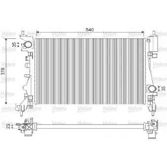 Radiateur, refroidissement du moteur VALEO 733114