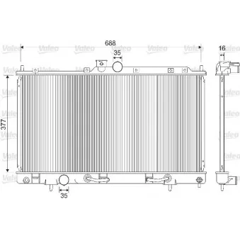 Radiateur, refroidissement du moteur VALEO OEM MR968856