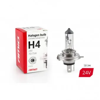 Ampoule halogène H4 24V 70 / 75W filtre UV (E4) AMIO 01267