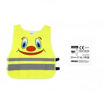 Gilet de sécurité pour enfants jaune SVK-04 avec certyficate AMIO 01737
