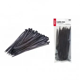 Serre-câbles noir 2,5x150mm - 100 pcs AMIO 02151