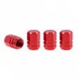 AMIO 02238 - Bouchon de valve en aluminium rouge 4 pcs
