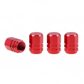 Bouchon de valve en aluminium rouge 4 pcs AMIO 02238