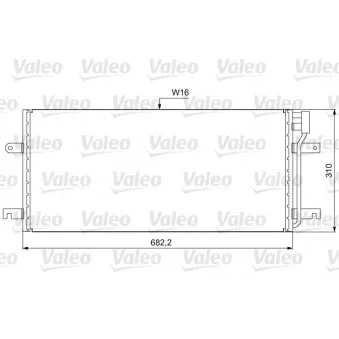 Condenseur, climatisation VALEO 814029 pour VOLKSWAGEN TRANSPORTER - COMBI 2.5 TDI Syncro - 102cv