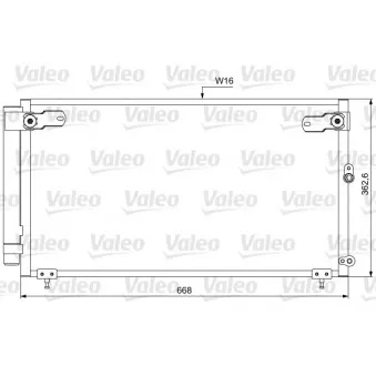 Condenseur, climatisation VALEO 814047