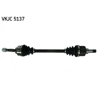 Arbre de transmission SKF VKJC 5137 pour CITROEN C3 1.4 VTi - 98cv