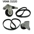 SKF VKMA 31020 - Jeu de courroies trapézoïdales à nervures