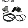 SKF VKMA 31051 - Jeu de courroies trapézoïdales à nervures