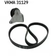 SKF VKMA 31129 - Jeu de courroies trapézoïdales à nervures