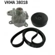 SKF VKMA 38018 - Jeu de courroies trapézoïdales à nervures