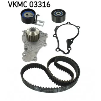 Pompe à eau + kit de courroie de distribution SKF VKMC 03316
