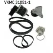 SKF VKMC 31051-1 - Pompe à eau+Jeu de courroie trapézoïdale à nervures