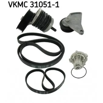 Pompe à eau+Jeu de courroie trapézoïdale à nervures SKF VKMC 31051-1