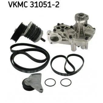 SKF VKMC 31051-2 - Pompe à eau+Jeu de courroie trapézoïdale à nervures